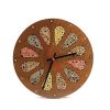 Home Accents Colored-Pencil Wood Wall Clock