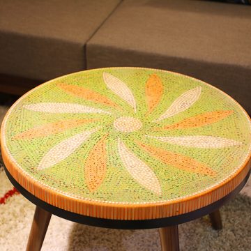 Honeysuckle Colored-pencil Coffee Table 3