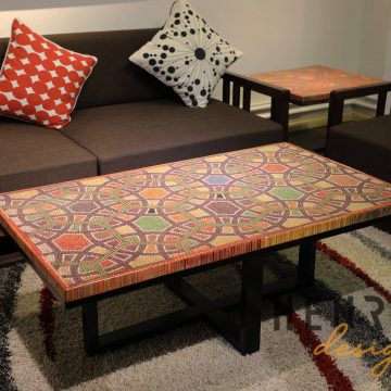 Infinity & Beyond Colored-Pencil Coffee Table