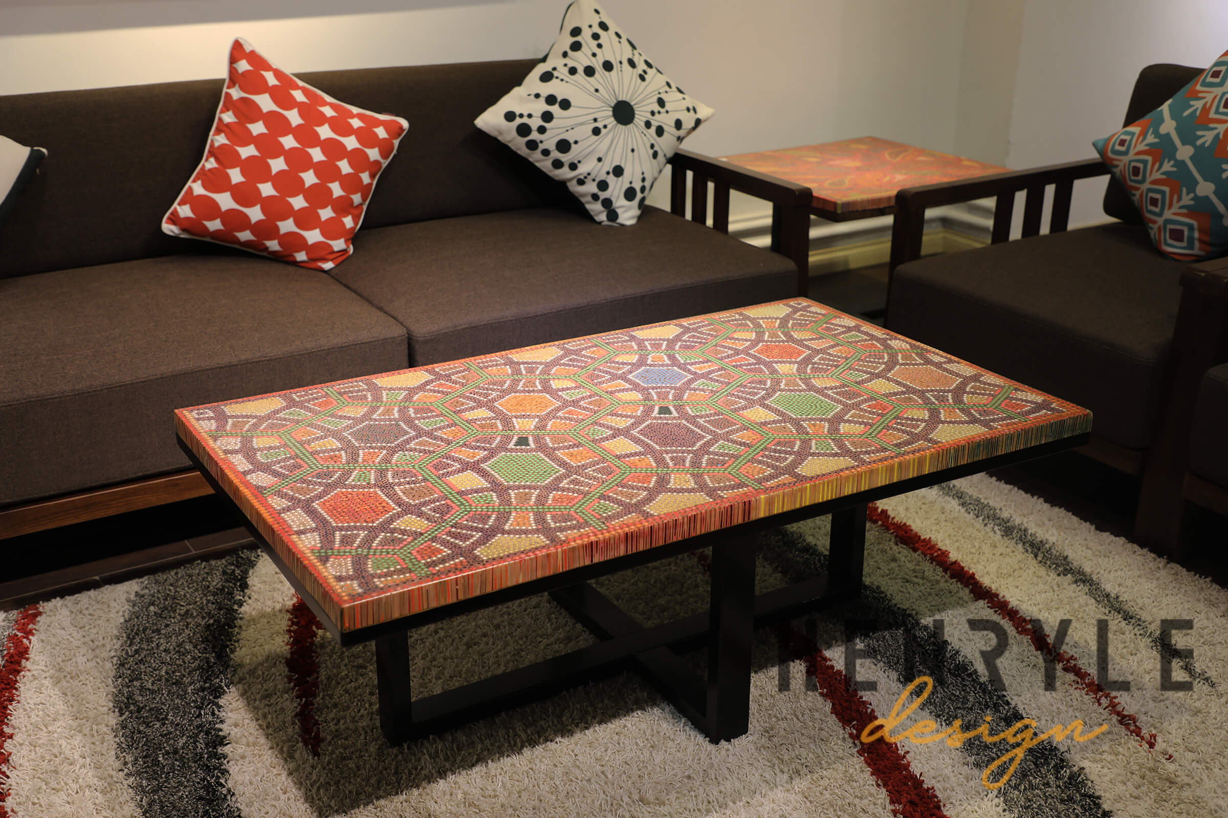 Infinity & Beyond Colored-Pencil Coffee Table Infinity & Beyond Colored-Pencil Coffee Table