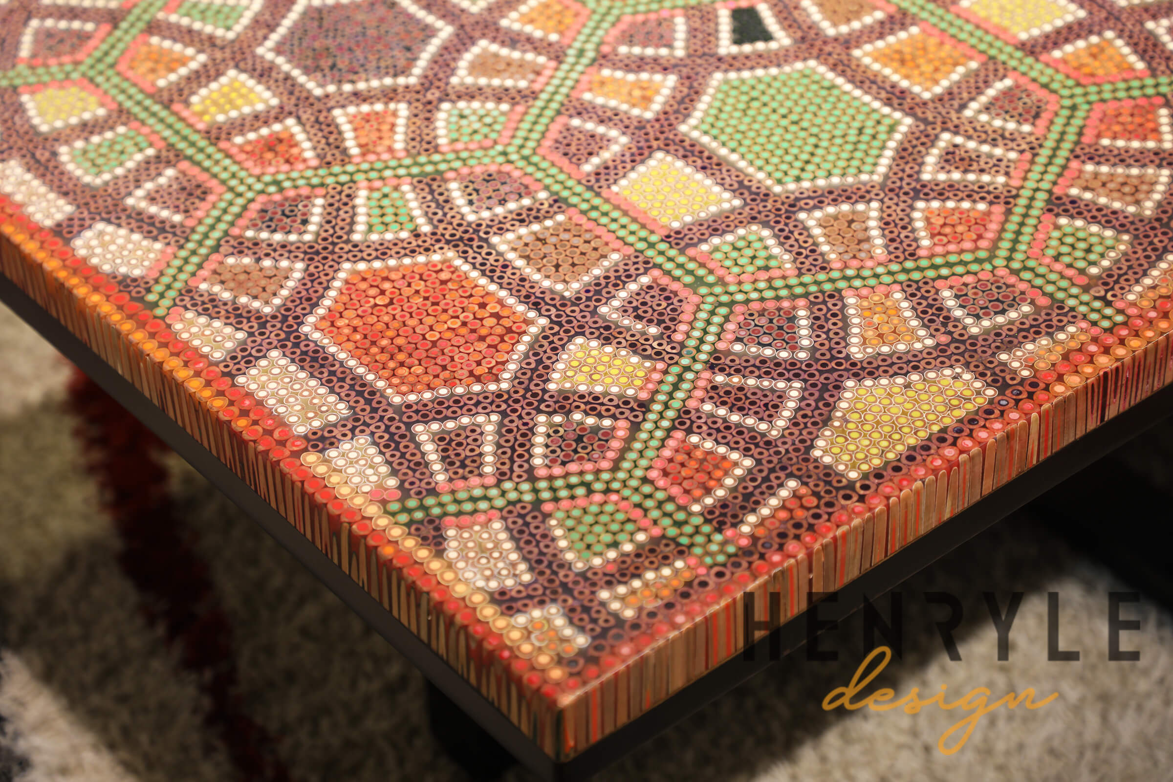 Infinity & Beyond Colored-Pencil Coffee Table Infinity & Beyond Colored-Pencil Coffee Table