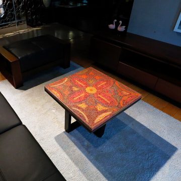 Jungle Flame Colored-Pencil Coffee Table 2