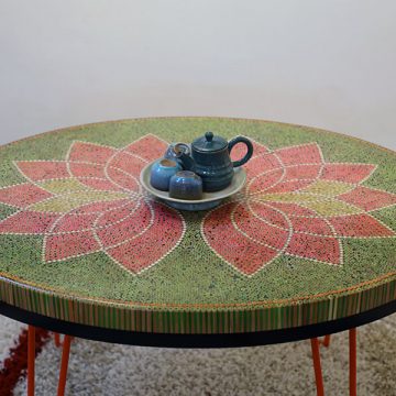 Lotus II Colored-pencil Coffee Table
