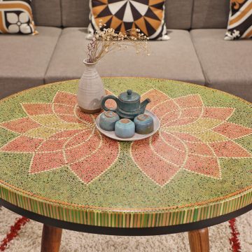 Lotus II Colored-pencil Coffee Table