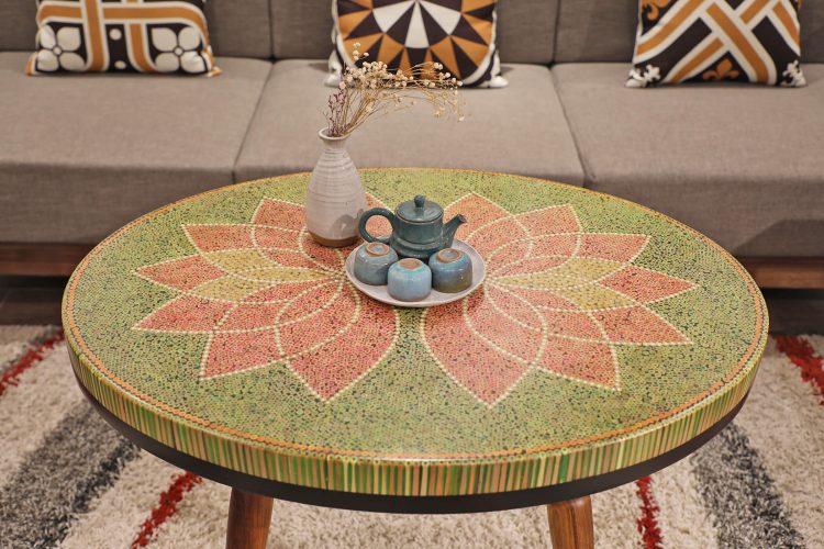 Lotus II Colored-pencil Coffee Table