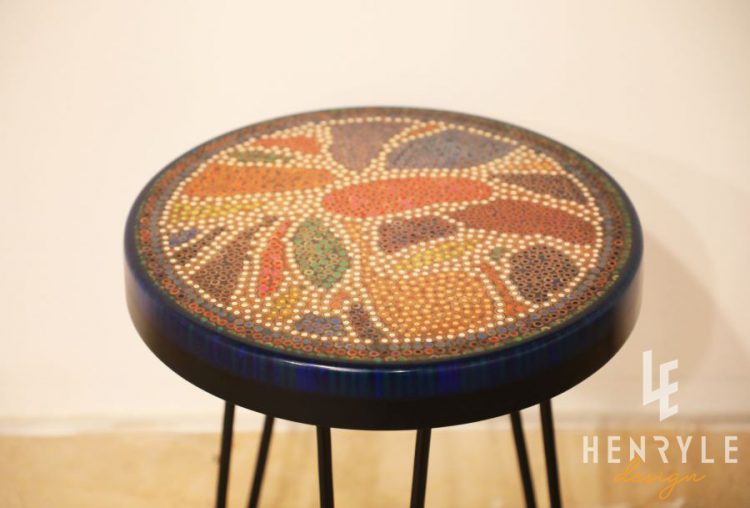 Lotus Pond Colored-Pencil Coffee Table V 2