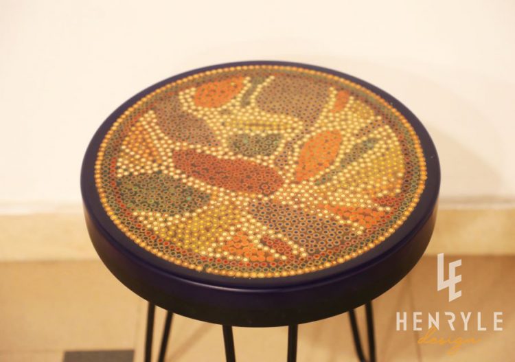 Lotus Pond Colored-Pencil Coffee Table VI 2