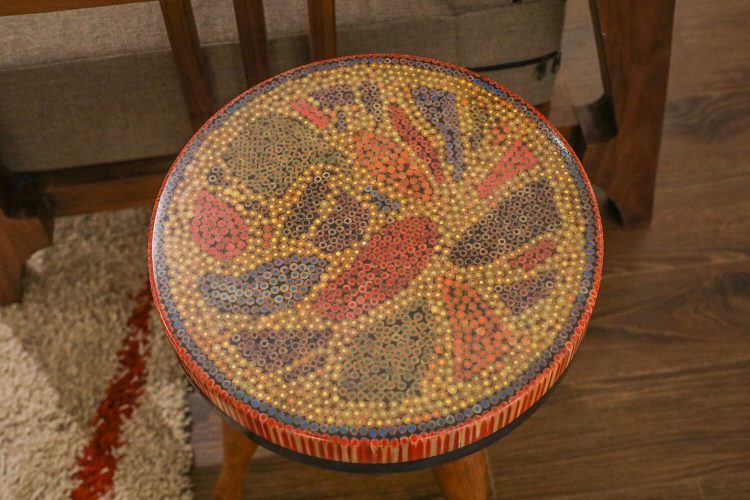 Lotus Pond XI Colored-pencil Coffee Table - Henry Le Design