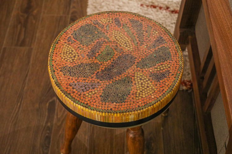 Lotus Pond XII Colored-pencil Coffee Table - Henry Le Design