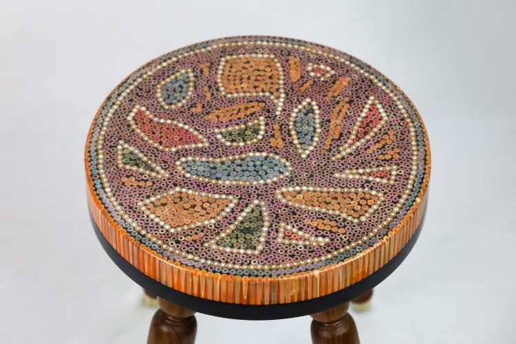 Lotus Pond XIII Colored-pencil Coffee Table - Henry Le Design