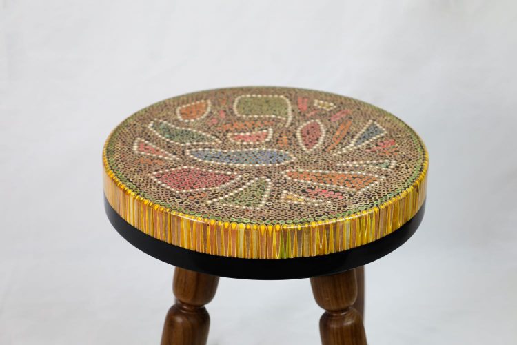 Lotus Pond XIV Colored-pencil Coffee Table - Henry Le Design