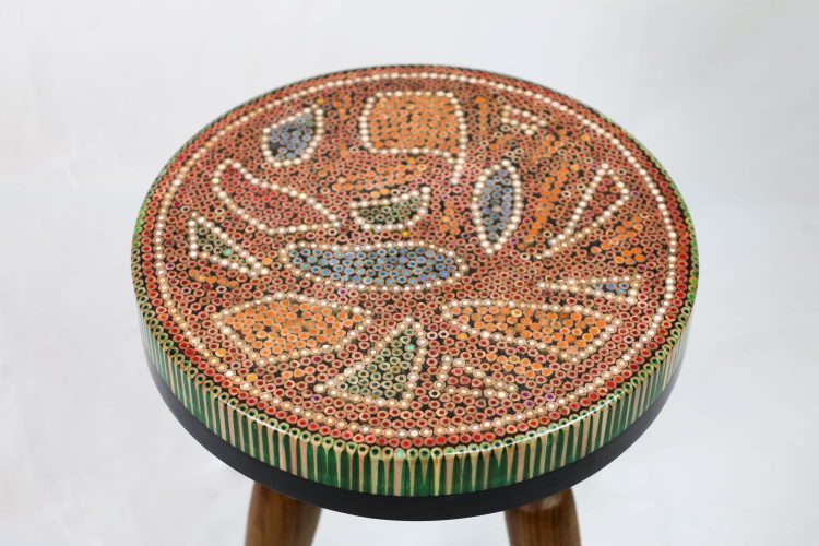 Lotus Pond XVI Colored-pencil Coffee Table - Henry Le Design