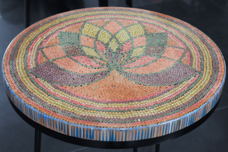 Lotus The Great Colored-pencil Coffee Table