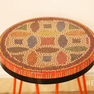 Lucky Coins Colored Pencil Coffee Table V 2