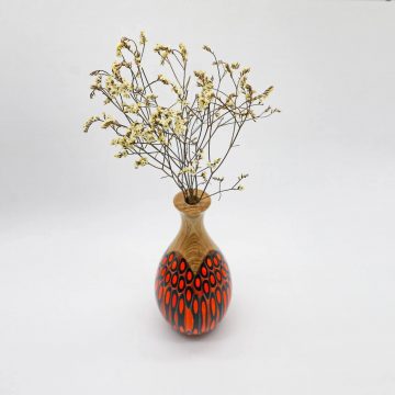 Decorative Colored-pencil Pipa Vase