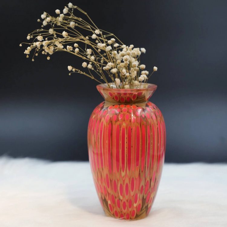 Decorative Colored-pencil Prosperity Vase