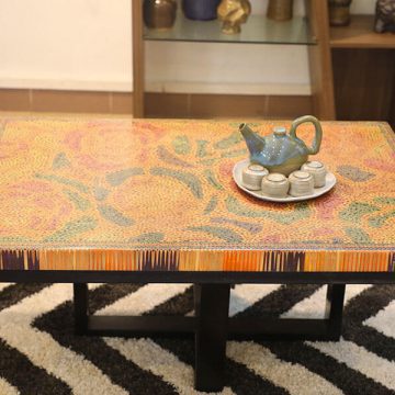 Rose Garden Colored Pencil Coffee Table III