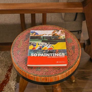 Rose Garden VI Colored-pencil Coffee Table