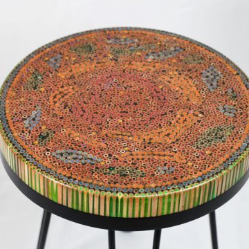 Rose Garden VI Colored-pencil Coffee Table - Henry Le Design