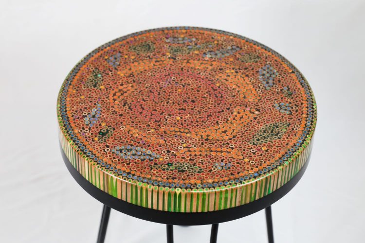 Rose Garden VI Colored-pencil Coffee Table - Henry Le Design