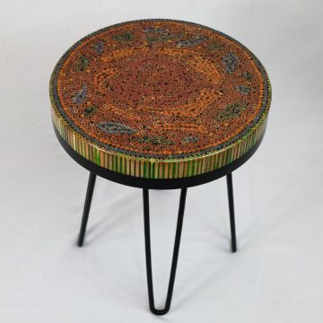 Rose Garden VI Colored-pencil Coffee Table - Henry Le Design