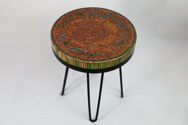 Rose Garden VI Colored-pencil Coffee Table - Henry Le Design