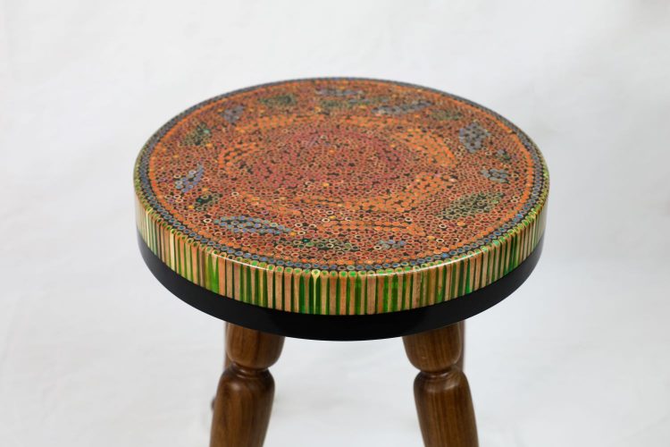 Rose Garden VI Colored-pencil Coffee Table - Henry Le Design