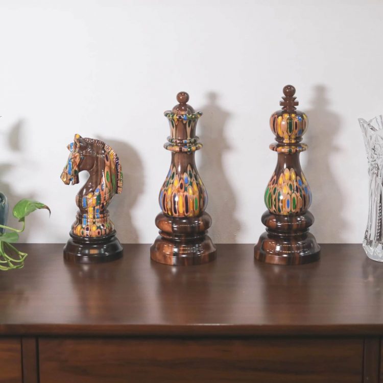 Super Chess Piece Set for Décor | King - Queen - Knight