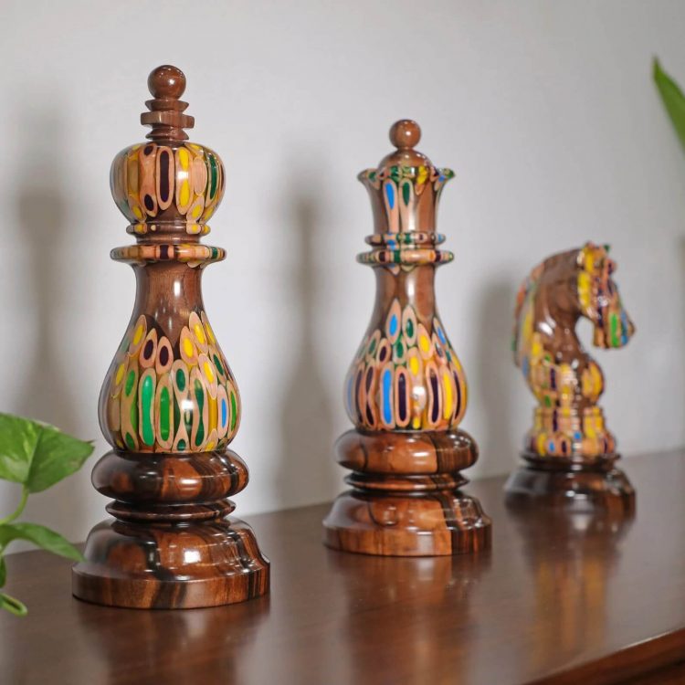 Super Chess Piece Set for Décor | King - Queen - Knight