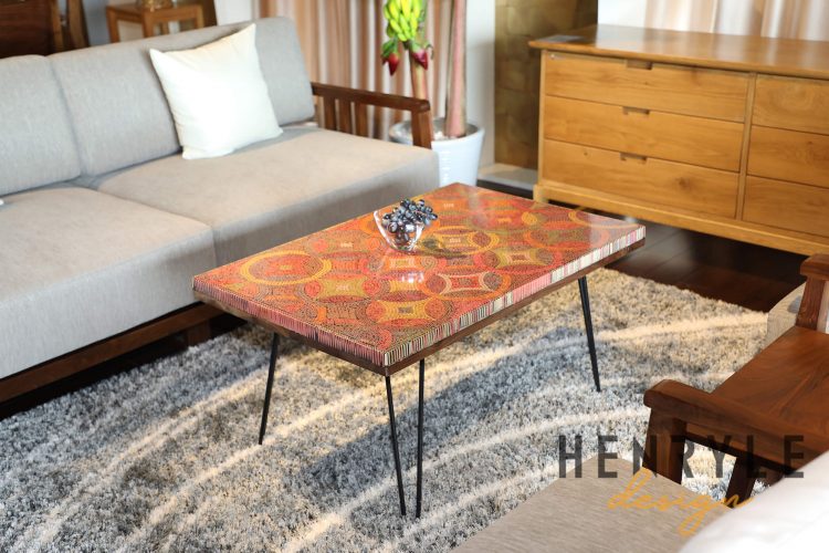 Starry Night Colored-Pencil Coffee Table