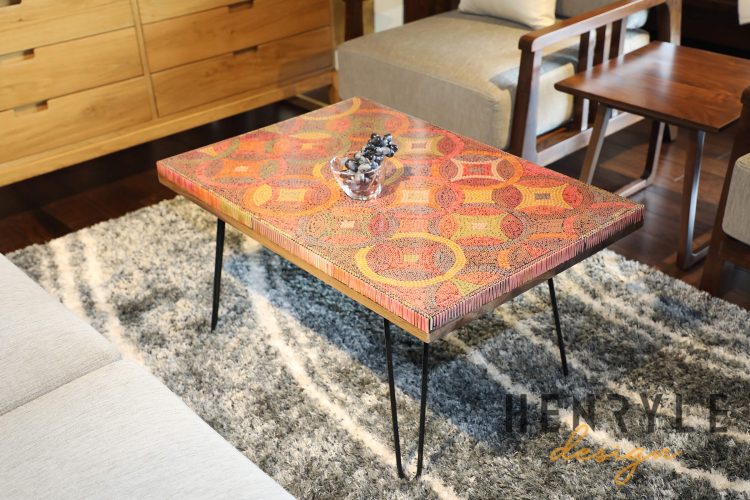 Starry Night Colored-Pencil Coffee Table