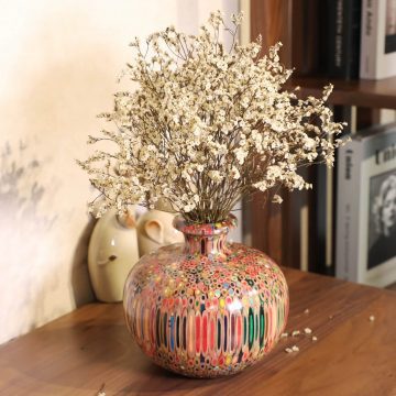 Decorative Colored-pencil Summer Wind Vase II