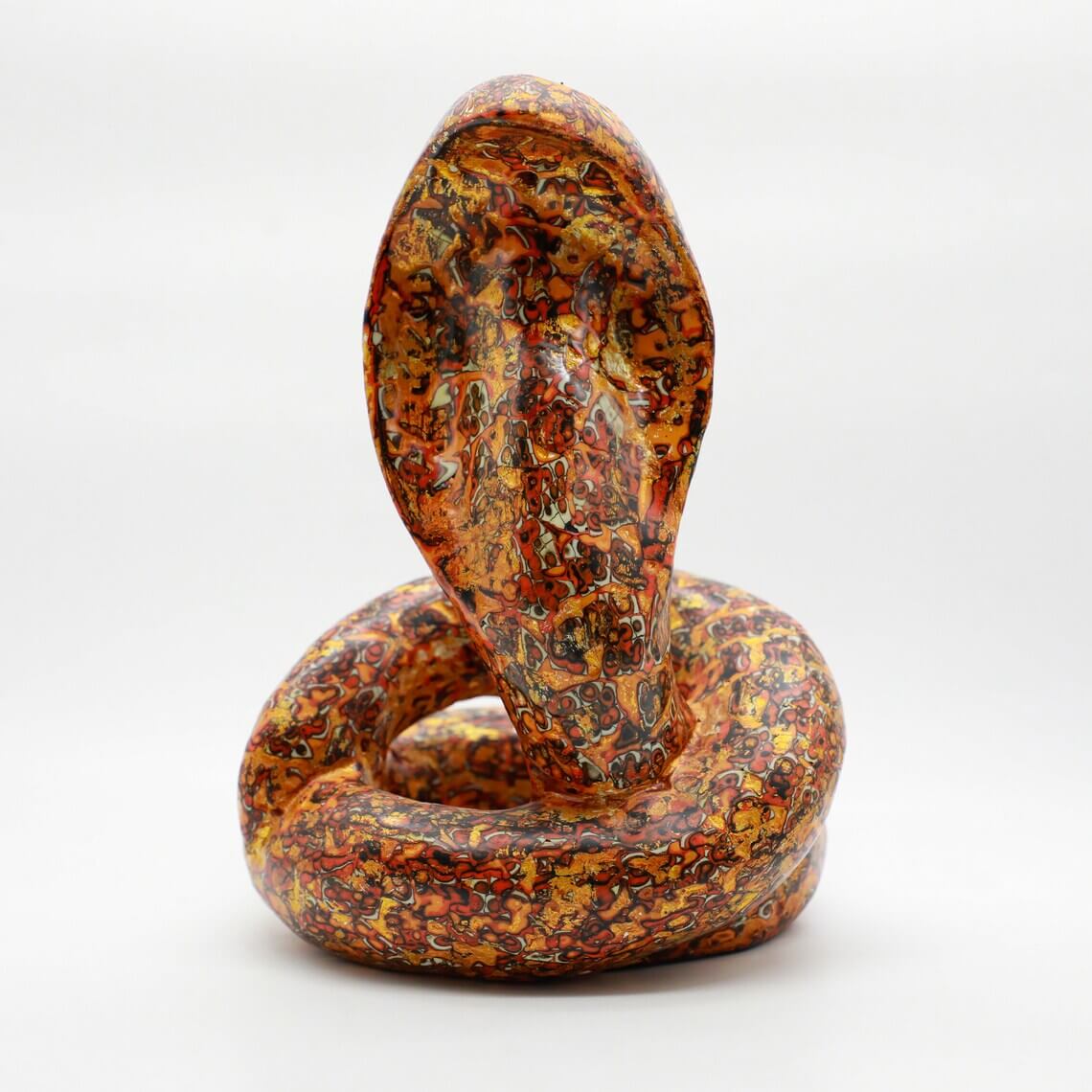 Symbolic Lacquerware Snake