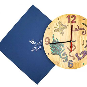 The Fairy Colored-Pencil Wood Wall Clock 2