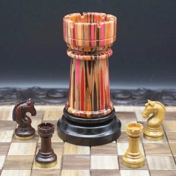 Giant Ornamental Rook - Deluxe Serial of Chess Piece for Decor