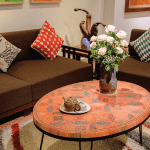 Lucky Coins III Colored Pencil Coffee Table