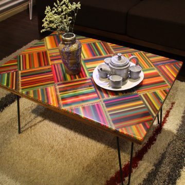 The Whimsy of Life Colored-Pencil Coffee Table