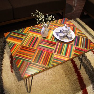 The Whimsy of Life Colored-Pencil Coffee Table