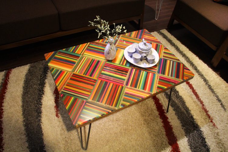 The Whimsy of Life Colored-Pencil Coffee Table