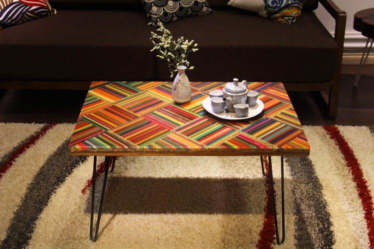 The Whimsy of Life Colored-Pencil Coffee Table