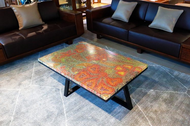 Wildflowers Colored-Pencil Coffee Table 1