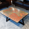 Wildflowers Colored-Pencil Coffee Table