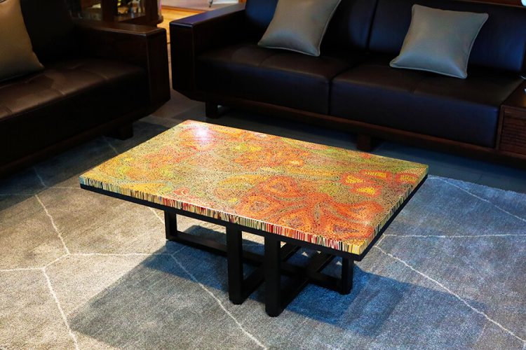 Wildflowers Colored-Pencil Coffee Table 2