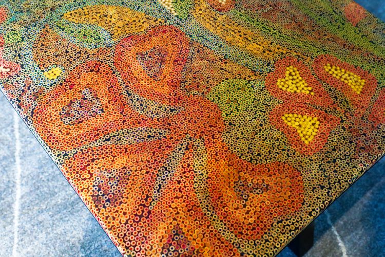 Wildflowers Colored-Pencil Coffee Table 5