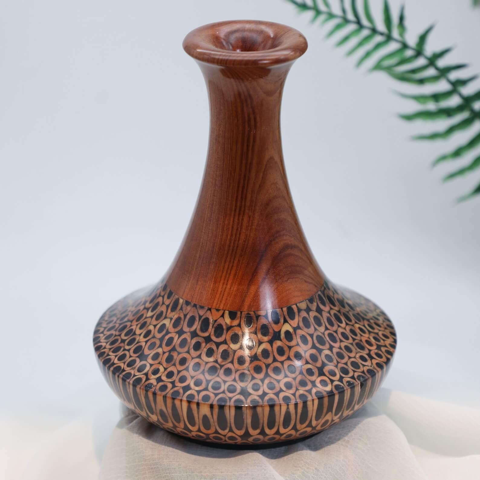 WithWood-Black_Handmade Dried Flower Bud Vase - Resin Colorful Pencil Vase