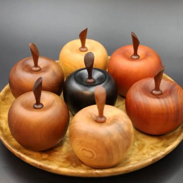 Decorative Wooden Apple