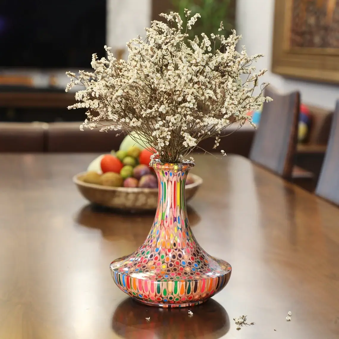 Colored pencil vase for sale discount