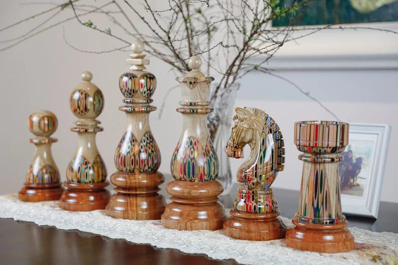 Super Deluxe Serial of Chess Pieces for Decor