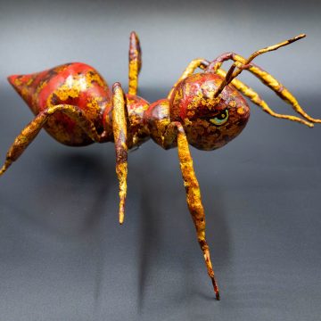 red ant lacquer sculpture